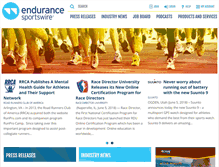 Tablet Screenshot of endurancesportswire.com